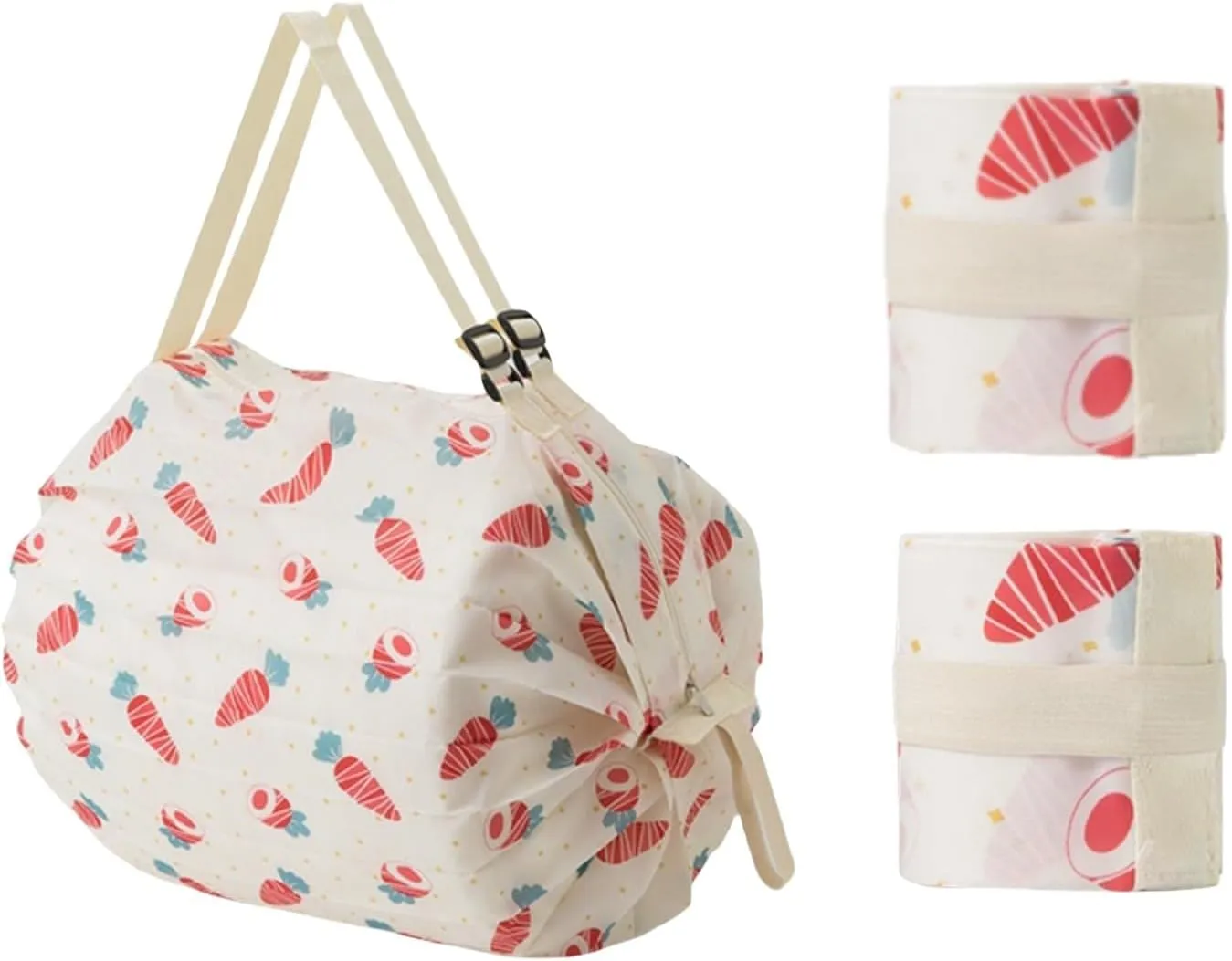 2PCS Travel Shoulder Bag Reusable Grocery Bags Foldable Shopping Bags Waterproof Pouch Bags Sports handbag
