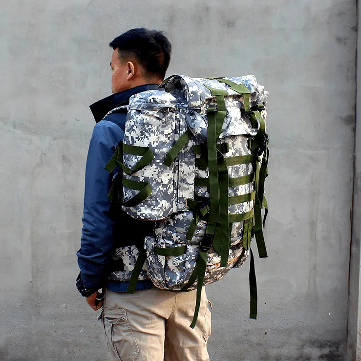 80L Hiking Backpack with Rain Cover