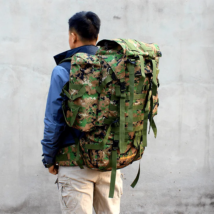 80L Hiking Backpack with Rain Cover