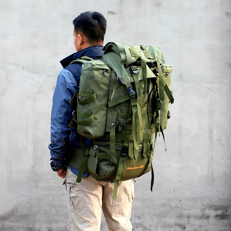 80L Hiking Backpack with Rain Cover