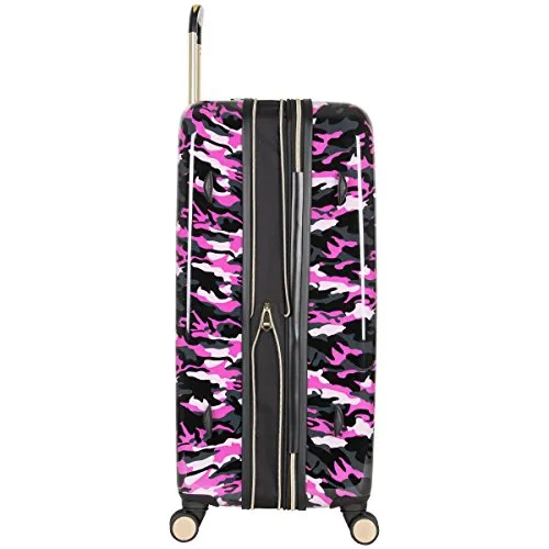 Aimee Kestenberg Women's Sergeant 28" Camo Printed Hardside Expandable 8-Wheel Spinner Checked Luggage, Pink
