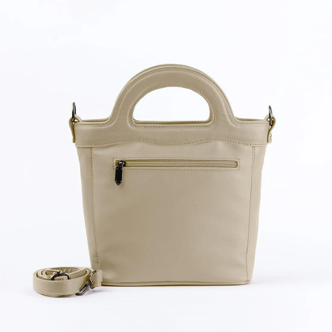 Beige Top Handle Handbag She remembered