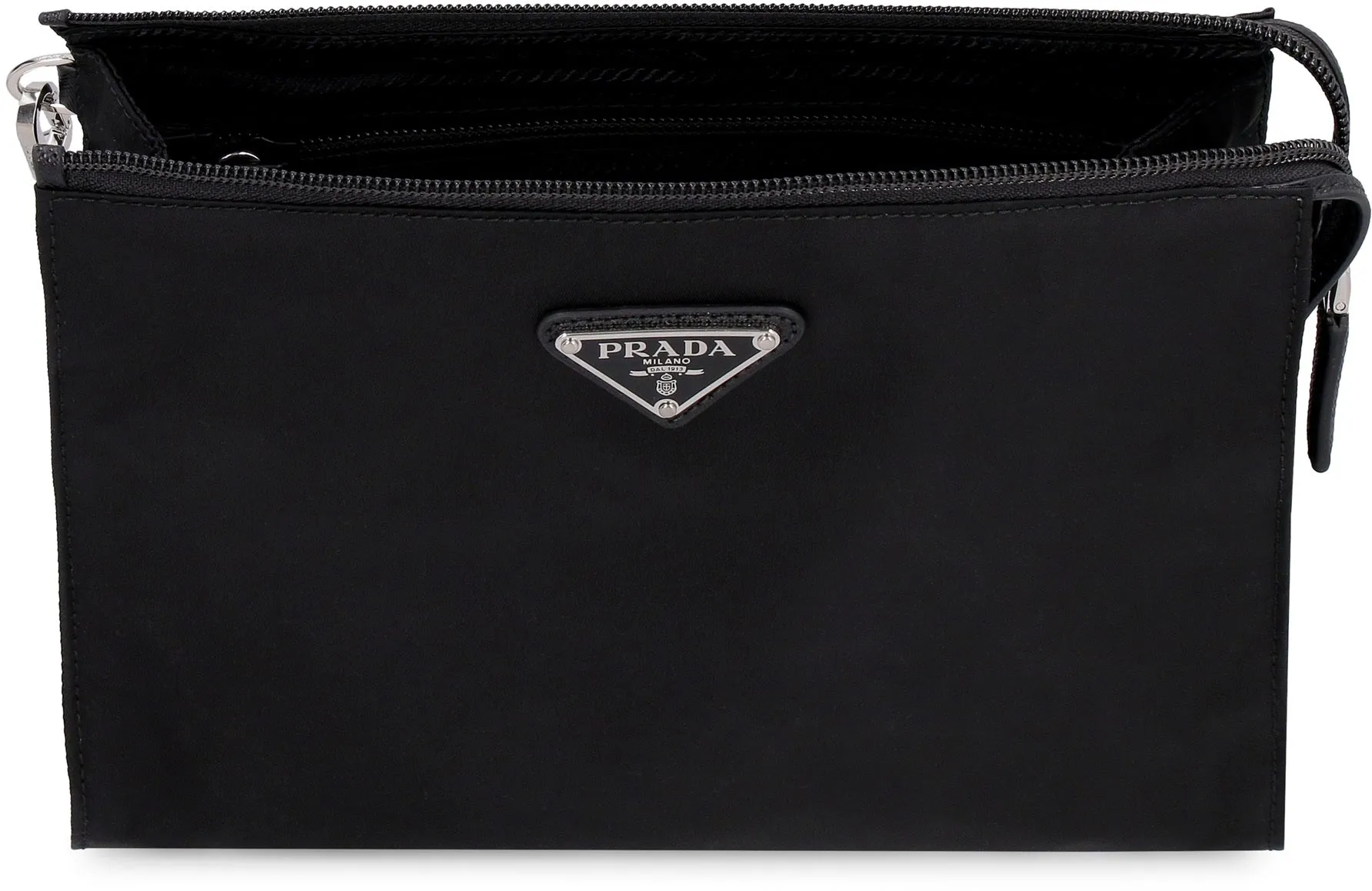 BLACK RE-NYLON POUCH