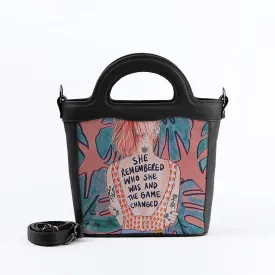 Black Top Handle Handbag She Remembered