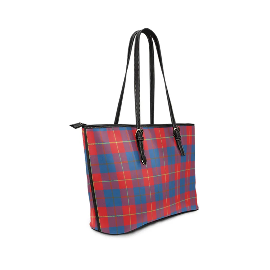 Blane Tartan Leather Tote Bag
