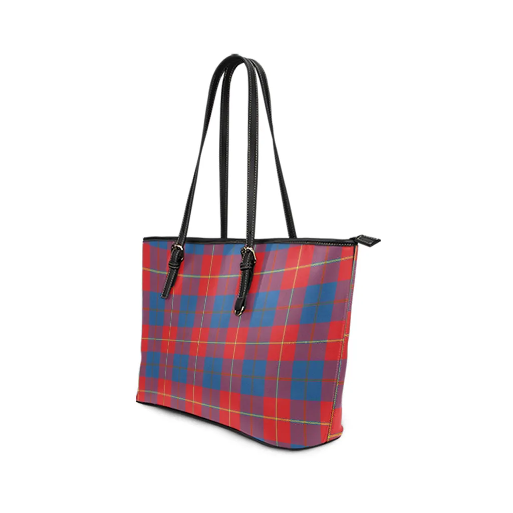 Blane Tartan Leather Tote Bag