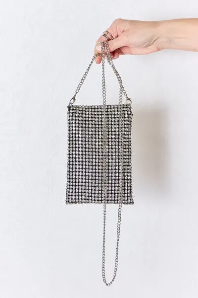 Blue Zone Planet |  Forever Link Rhinestone Mini Crossbody Bag