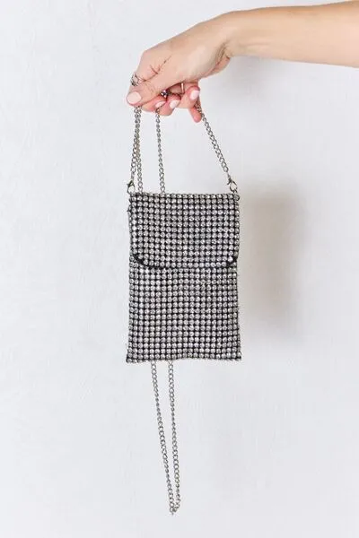 Blue Zone Planet |  Forever Link Rhinestone Mini Crossbody Bag