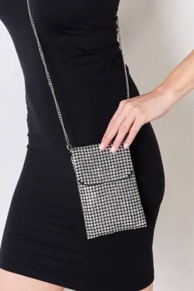 Blue Zone Planet |  Forever Link Rhinestone Mini Crossbody Bag