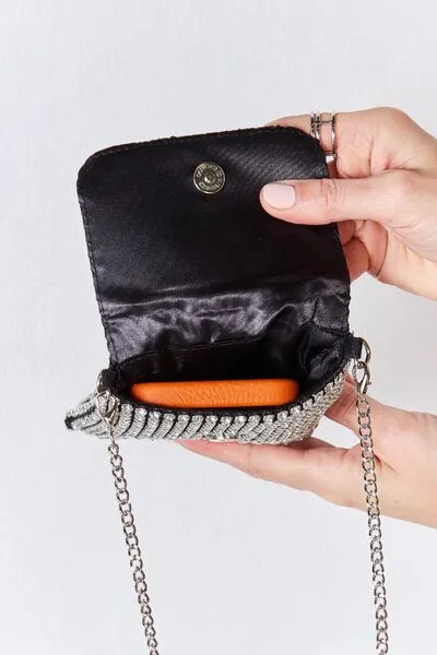 Blue Zone Planet |  Forever Link Rhinestone Mini Crossbody Bag