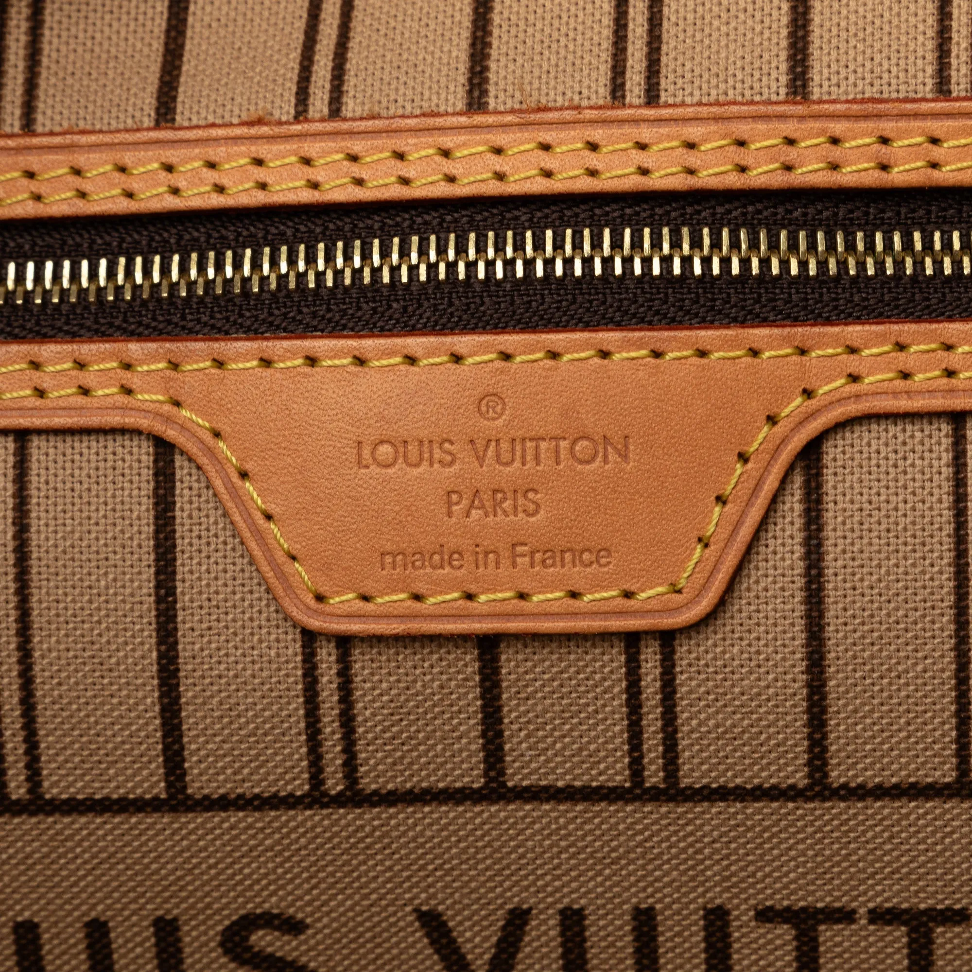 Brown Louis Vuitton Monogram Game On Neverfull MM Tote Bag