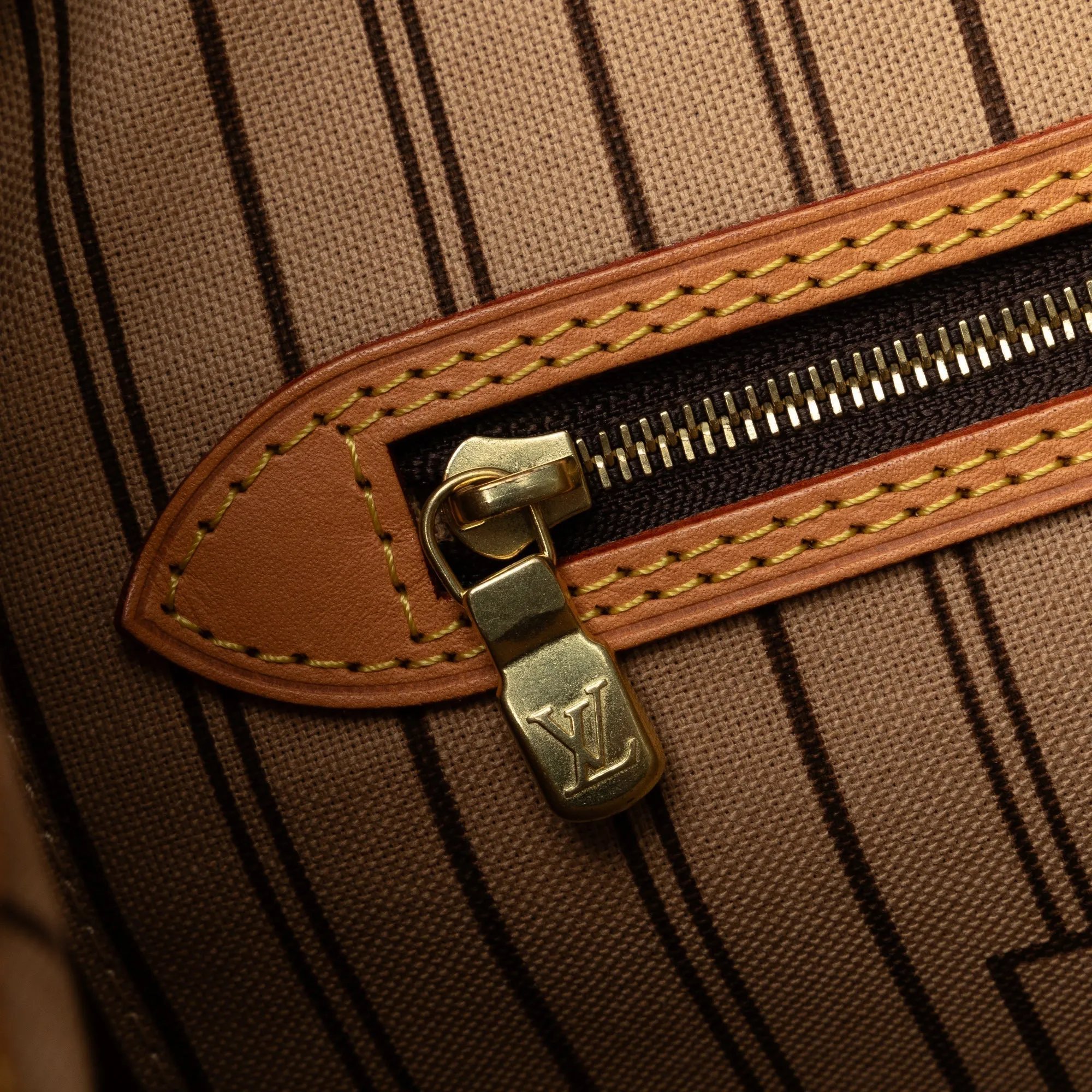 Brown Louis Vuitton Monogram Game On Neverfull MM Tote Bag