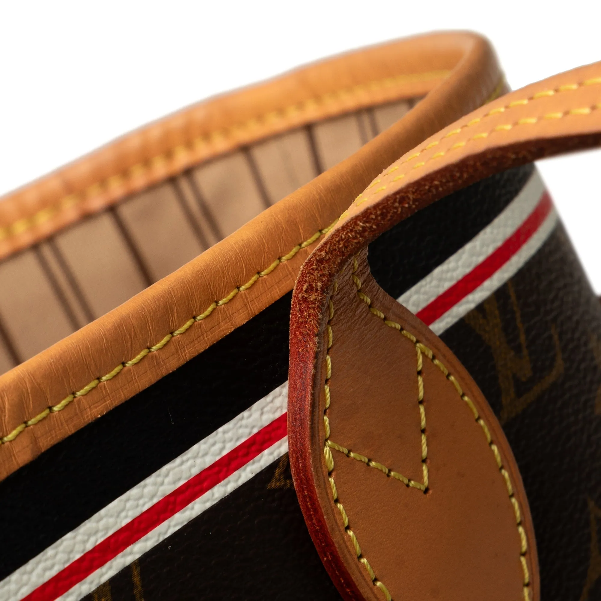Brown Louis Vuitton Monogram Game On Neverfull MM Tote Bag