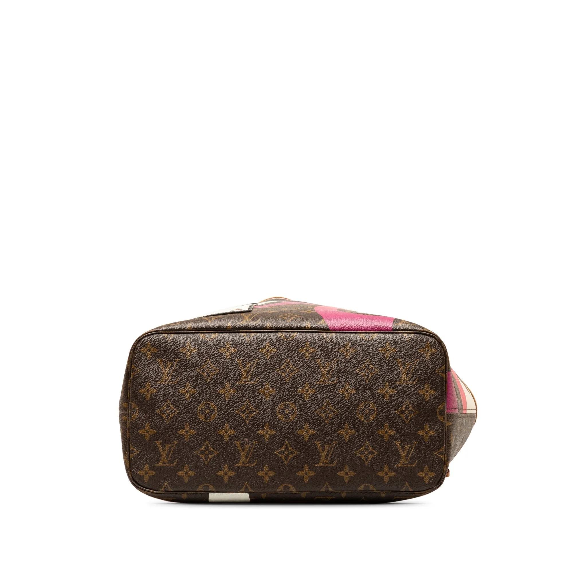 Brown Louis Vuitton Monogram Game On Neverfull MM Tote Bag
