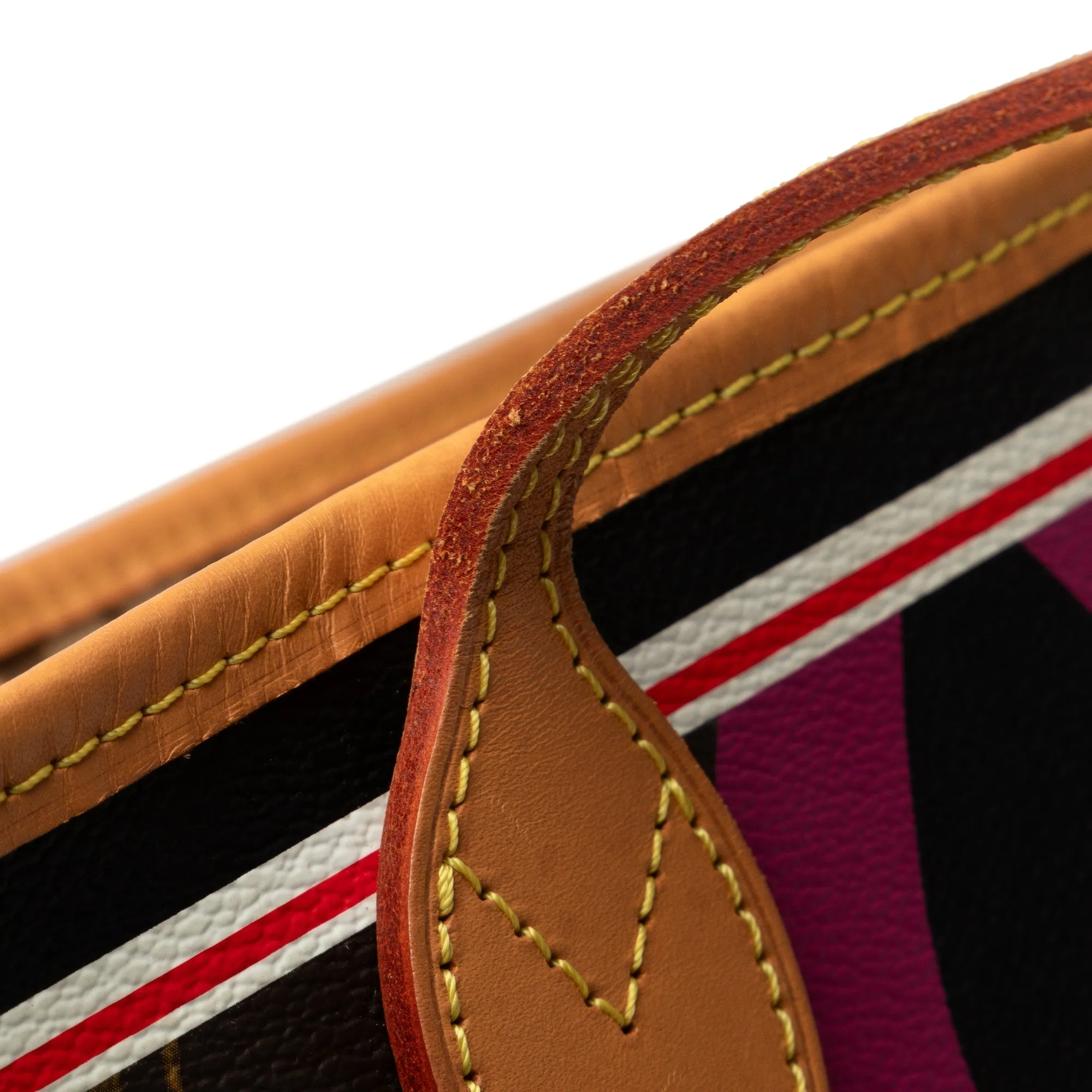 Brown Louis Vuitton Monogram Game On Neverfull MM Tote Bag