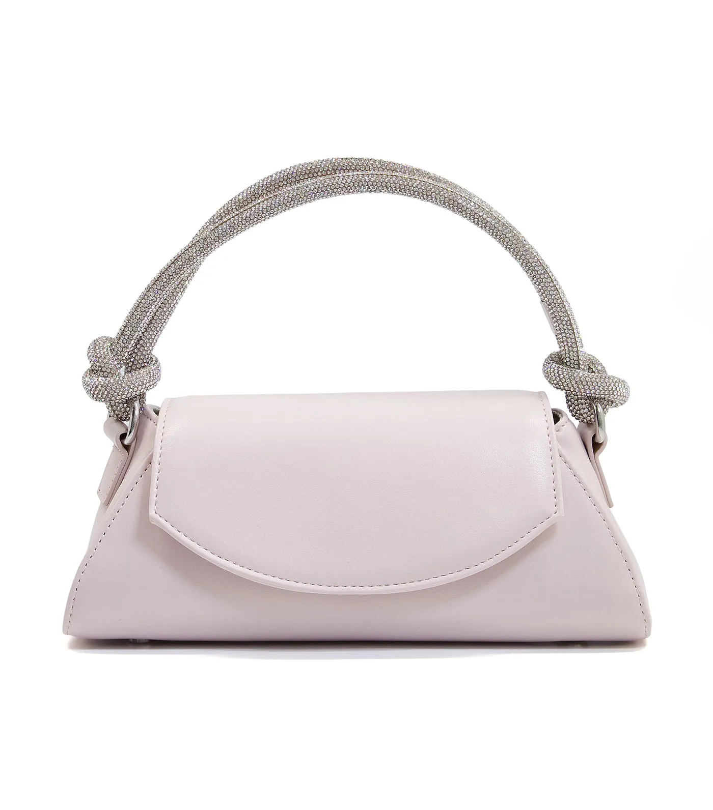 Brynley Twist Trim Handle Bag Ecru-Synthetic