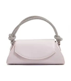 Brynley Twist Trim Handle Bag Ecru-Synthetic