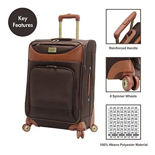 Caribbean Joe 28 Inch 8 Wheel Spinner, Chocolate Brown, One Size