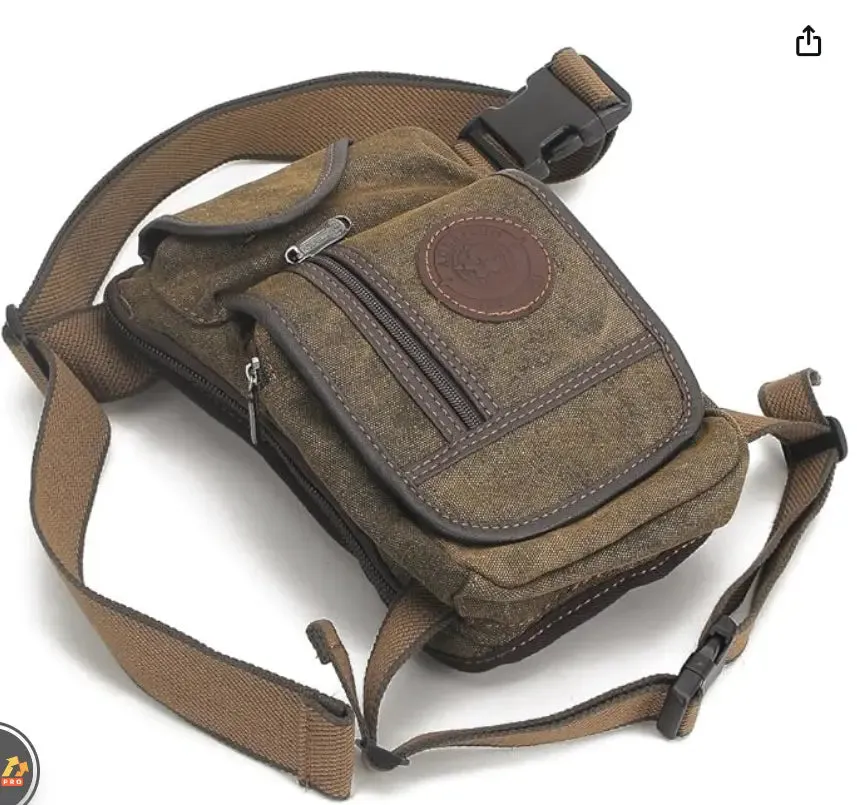 Drop Leg Bag Canvas Thigh Pouch