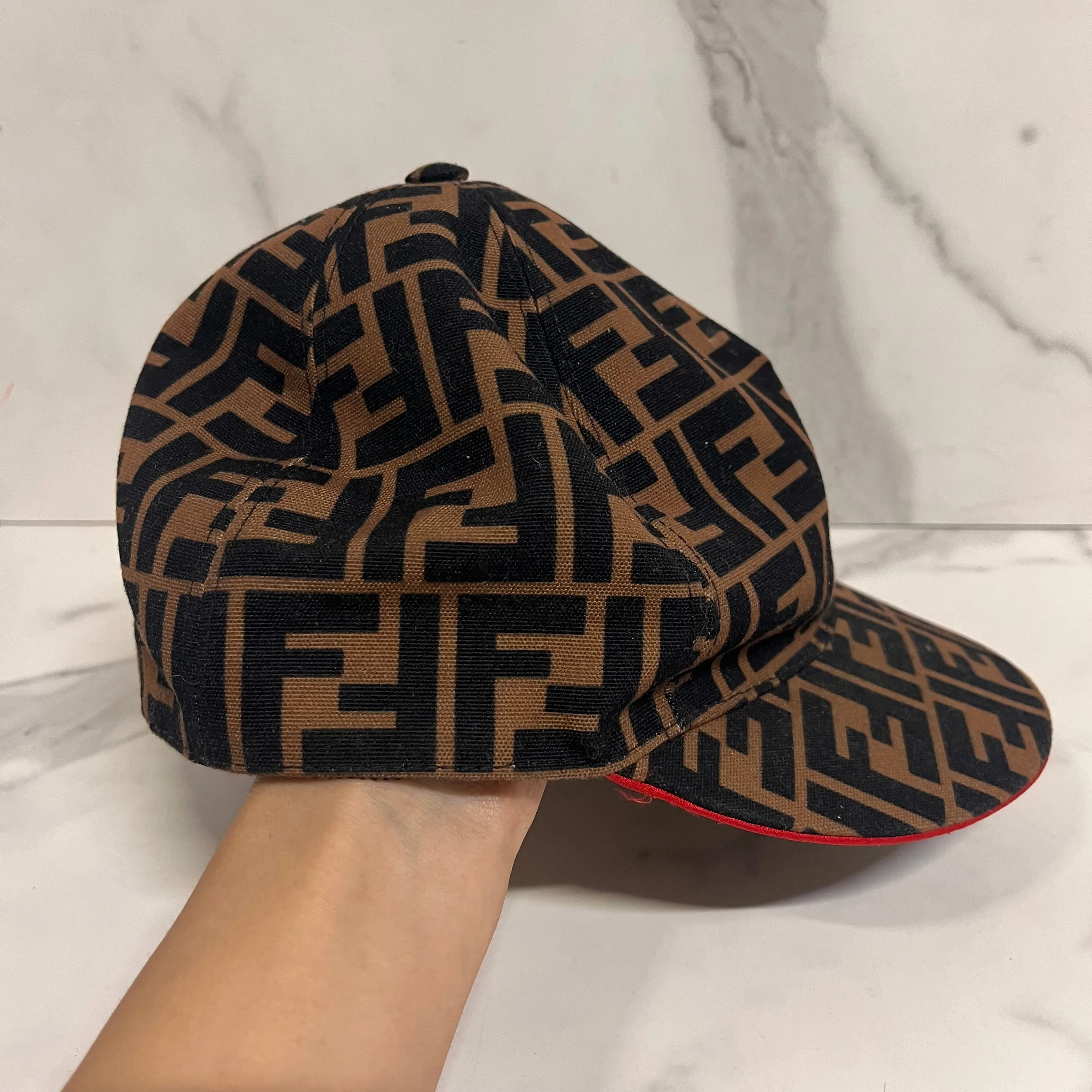 Fendi Canvas Baseball Cap
