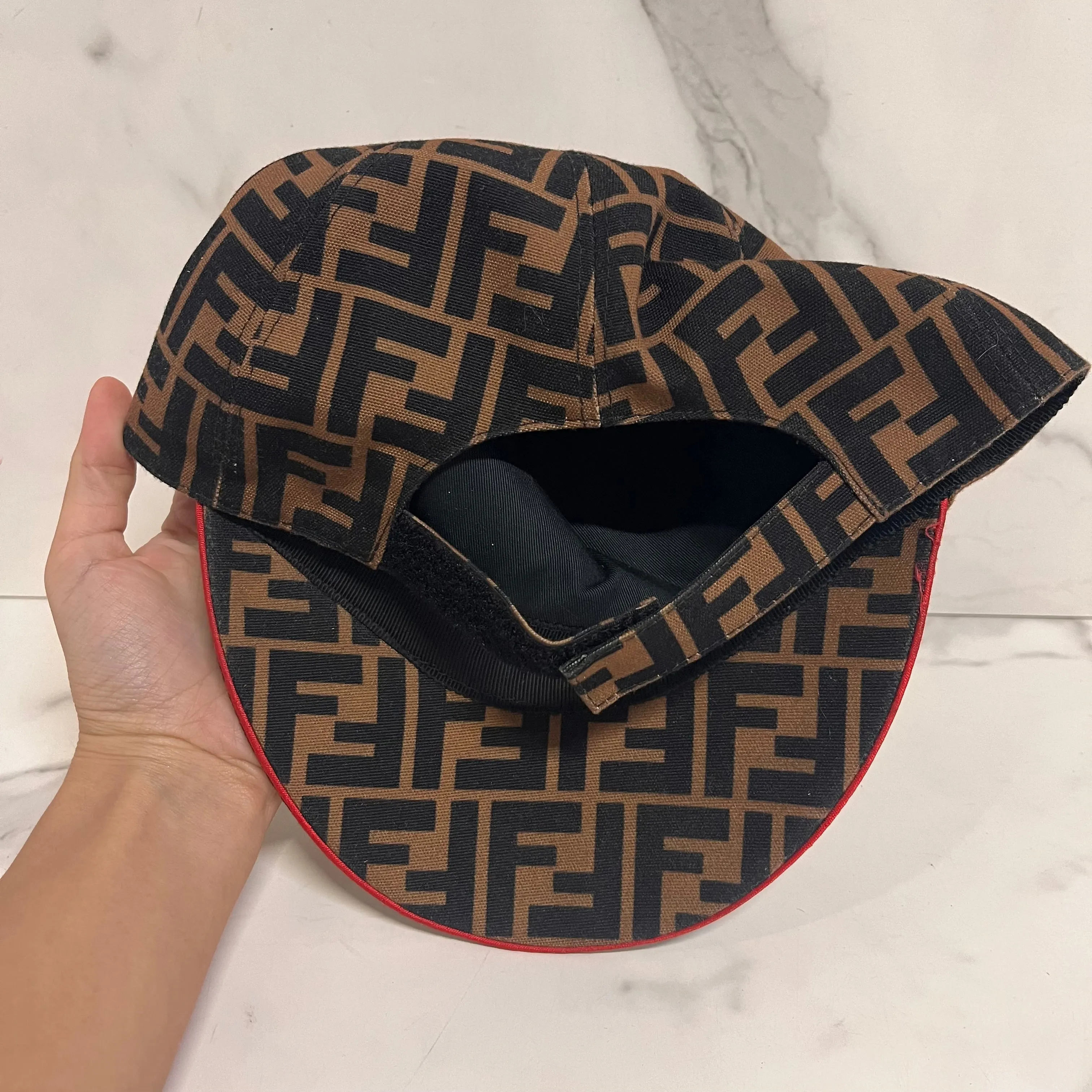 Fendi Canvas Baseball Cap