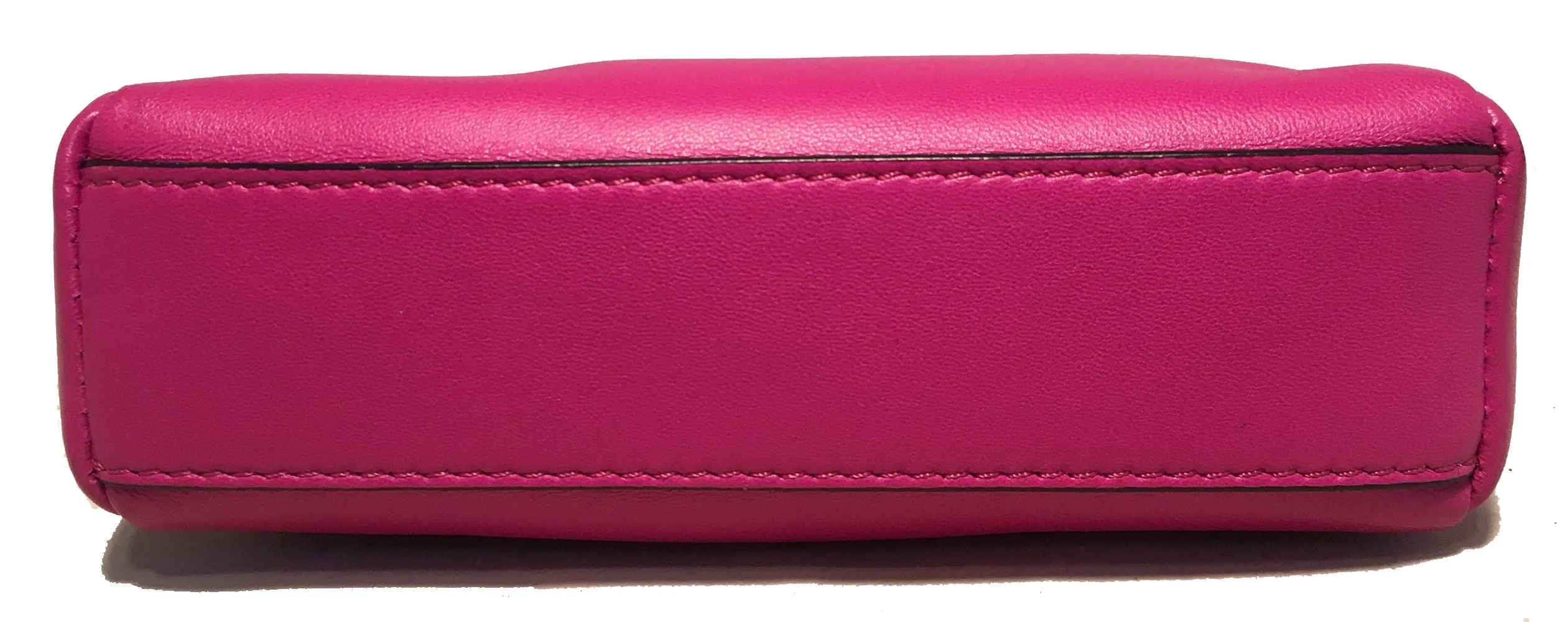 Fendi Micro Mini Fuchsia Pink Peekaboo Bag with Shoulder Strap