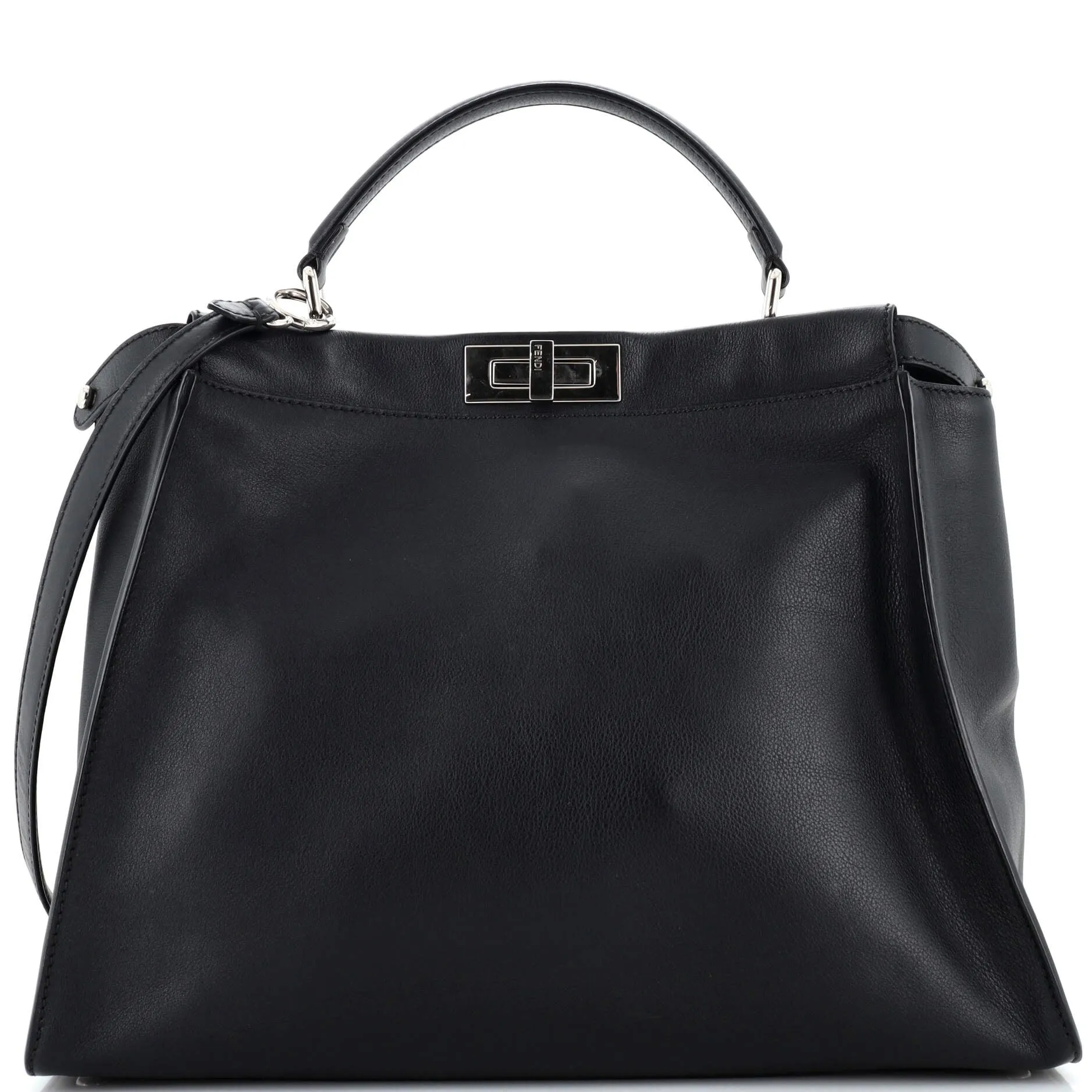 FENDI Monster Peekaboo Bag Calfskin and Python Large