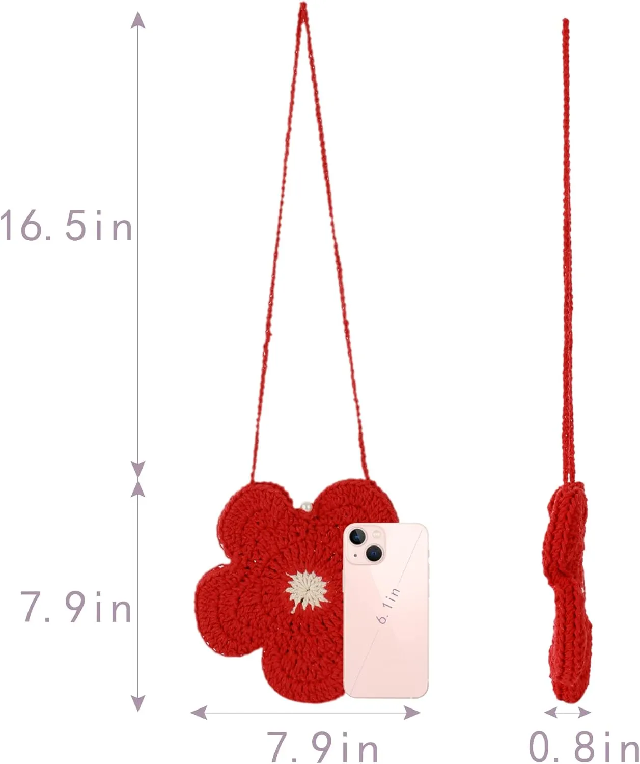 Goclothod Handbag Cute Straw Crossbody Bag Weave Outdoor Shoulder Bag Mini Phone Purse