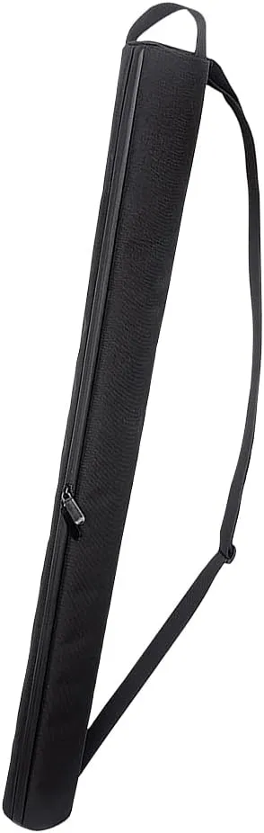 Golf Beer Cooler Bag 7 Can Cooler Sleeve Long Golf Beer Sleeve Beverage Beer Bag Beer Can Cooling Tube with Adjustable Shoulder Strap Black