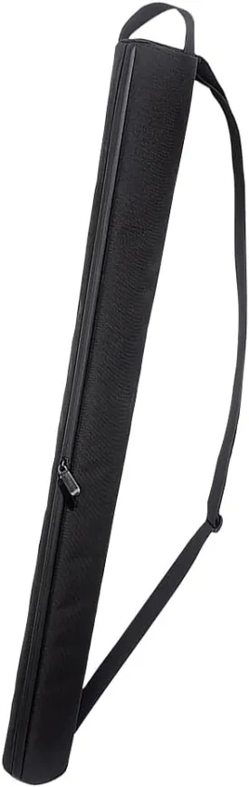 Golf Beer Cooler Bag 7 Can Cooler Sleeve Long Golf Beer Sleeve Beverage Beer Bag Beer Can Cooling Tube with Adjustable Shoulder Strap Black
