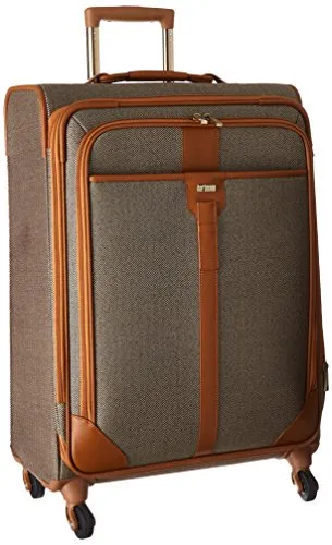 Hartmann Herringbone Luxe Softside Medium Journey Expandable Spinner, Terracotta Herringbone, One Size