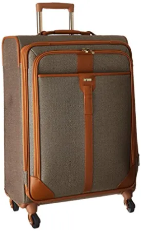 Hartmann Herringbone Luxe Softside Medium Journey Expandable Spinner, Terracotta Herringbone, One Size