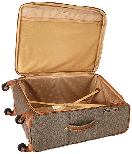 Hartmann Herringbone Luxe Softside Medium Journey Expandable Spinner, Terracotta Herringbone, One Size