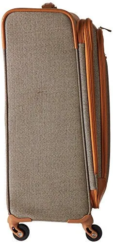 Hartmann Herringbone Luxe Softside Medium Journey Expandable Spinner, Terracotta Herringbone, One Size