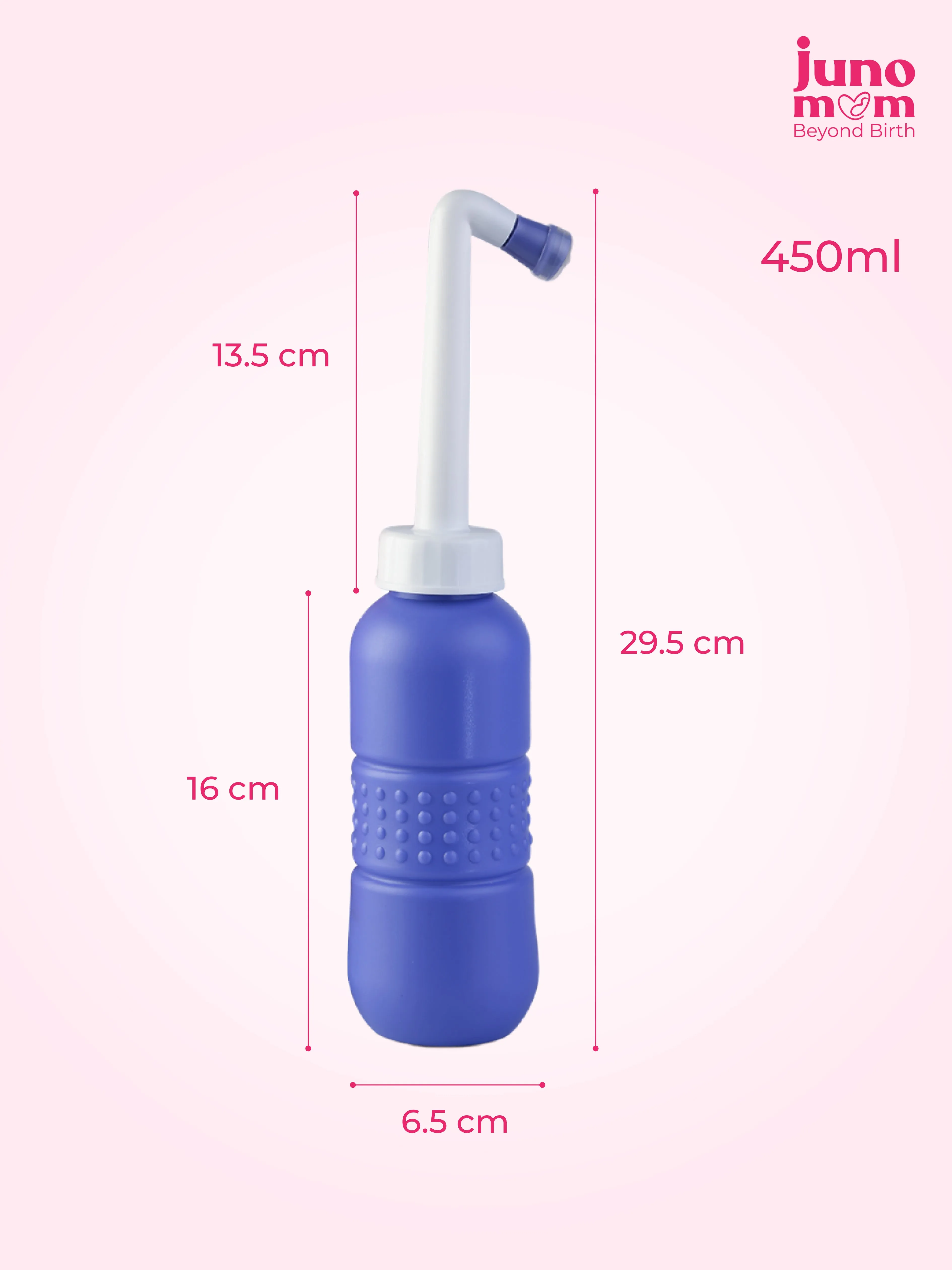 Juno Mom Portable Bidet | 450 mL Travel Bidet with Storage Bag