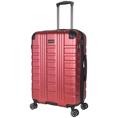 Kenneth Cole Reaction Scott's Corner 24" Hardside Expandable Spinner 8-Wheel Luggage with TSA Locks, Red