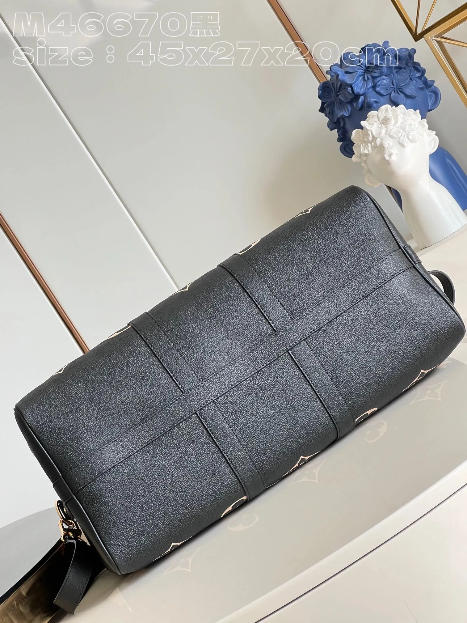 LB886 Keepall Bandoulière 45 / HIGHEST QUALITY VERSION / 17.7 x 10.6 x 7.9 inches