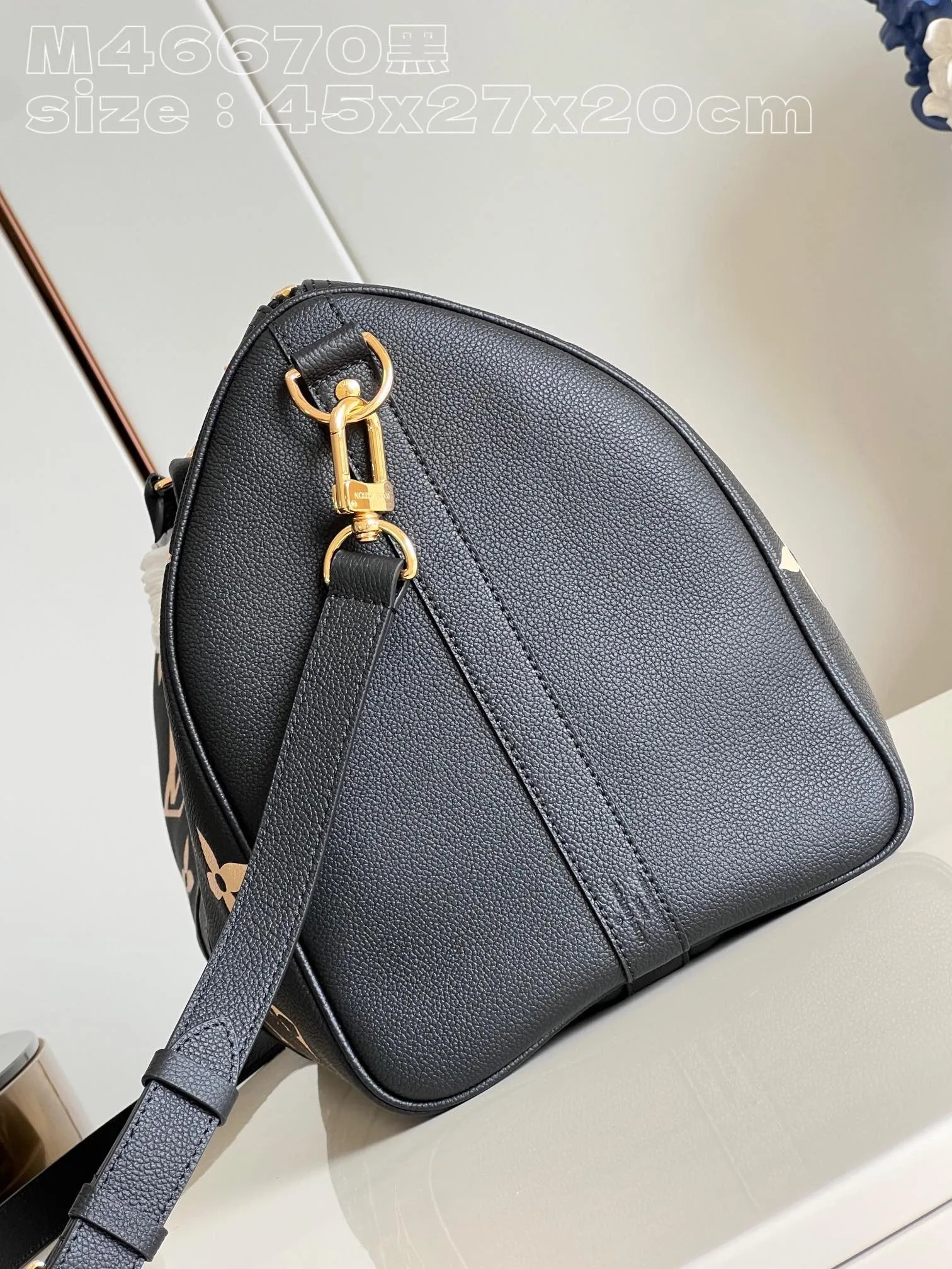 LB886 Keepall Bandoulière 45 / HIGHEST QUALITY VERSION / 17.7 x 10.6 x 7.9 inches