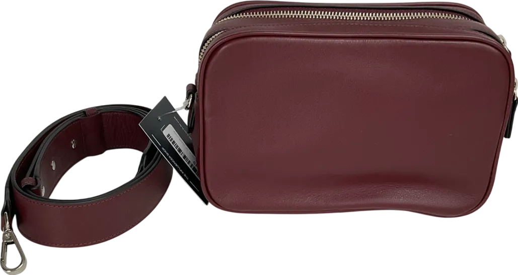 Leatherology Purple Personalised Meadow Double Zip Camera Bag One Size