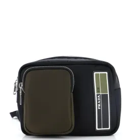 Logo Patch Zip Backpack Tessuto Small