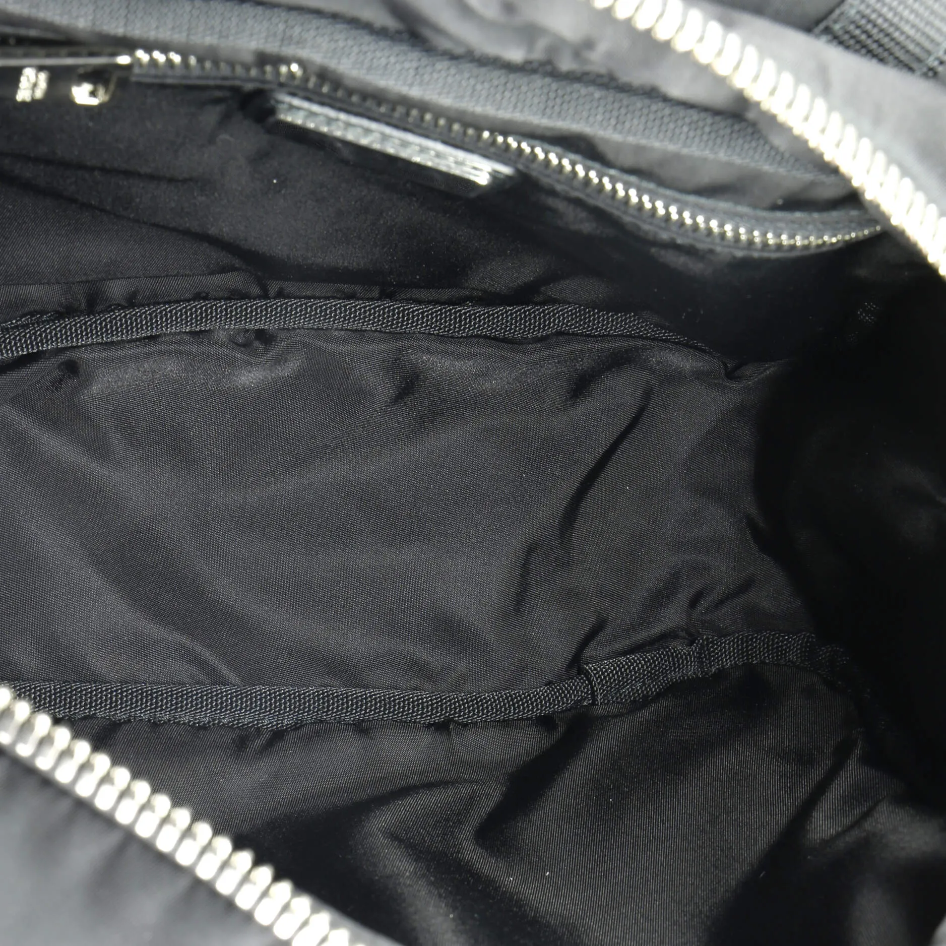 Logo Patch Zip Backpack Tessuto Small