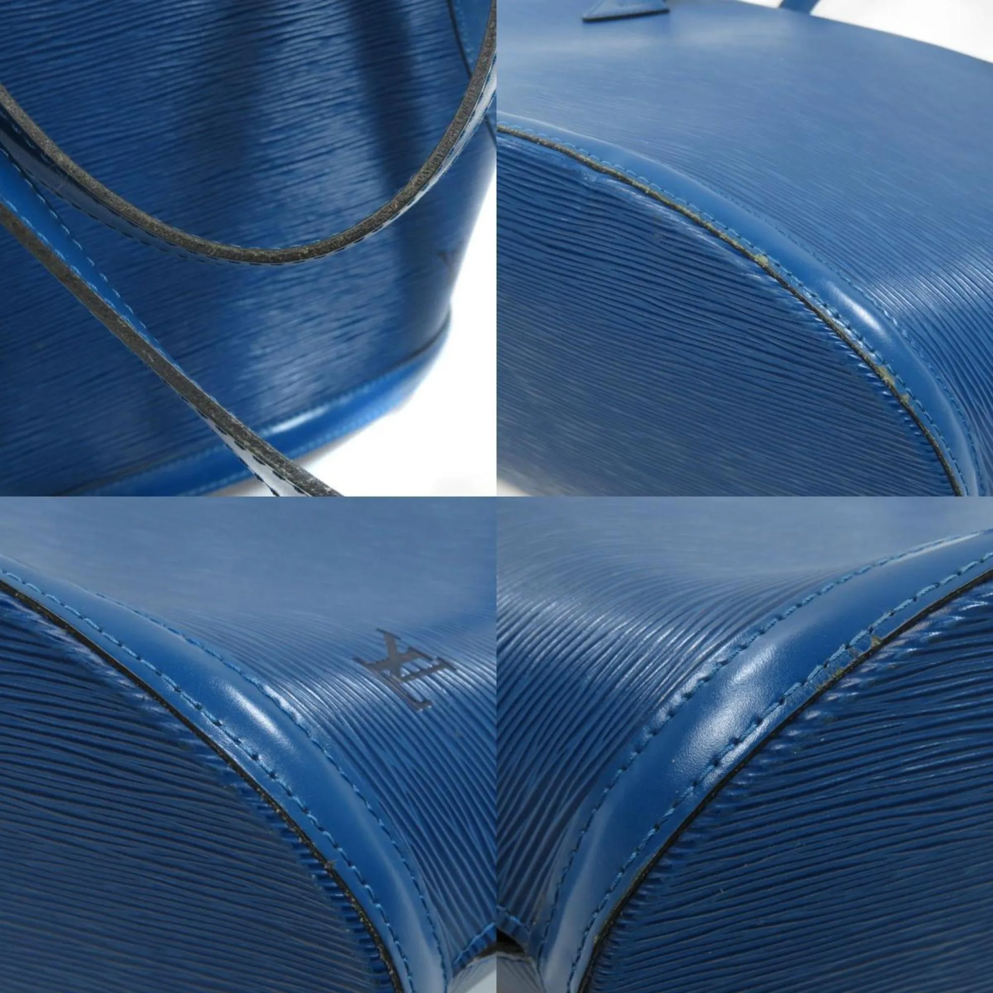 Louis Vuitton M52265 Sunjack Epi Toledo Blue Tote Bag Leather Ladies LOUIS VUITTON