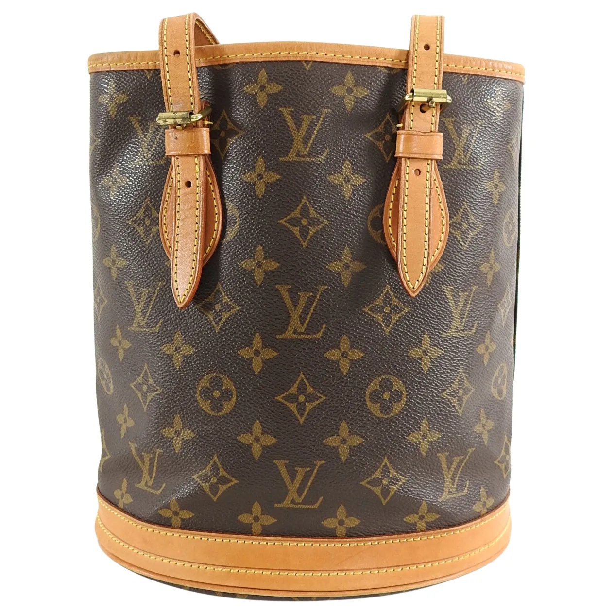 Louis Vuitton Monogram Petit Bucket Small Tote Bag