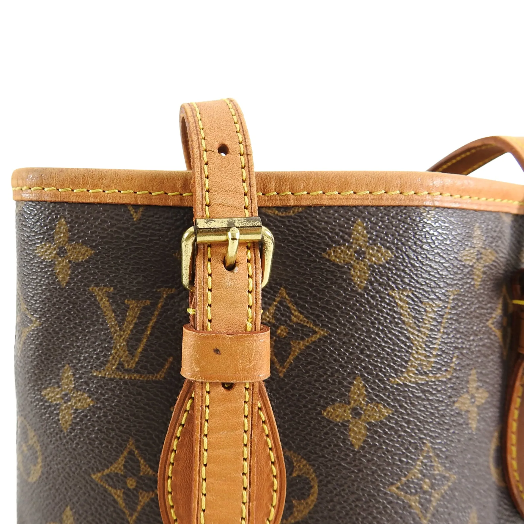 Louis Vuitton Monogram Petit Bucket Small Tote Bag