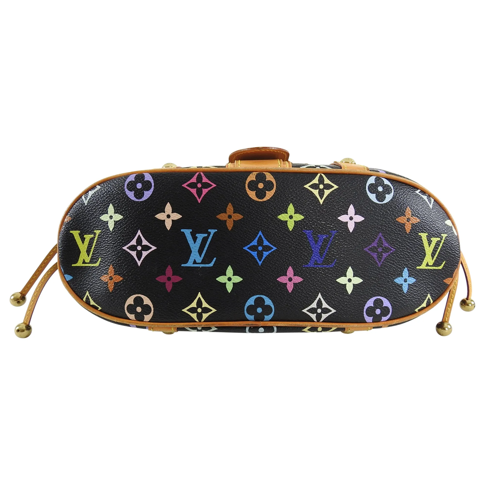 Louis Vuitton Multi Color Black Theda GM Tote Bag