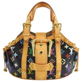Louis Vuitton Multi Color Black Theda GM Tote Bag