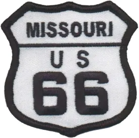 Missouri Route 66 Patch - St. Louis, Springfield, Joplin, Rolla 2.5" (Iron on)
