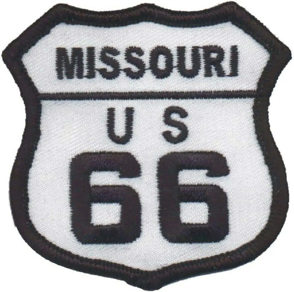 Missouri Route 66 Patch - St. Louis, Springfield, Joplin, Rolla 2.5" (Iron on)