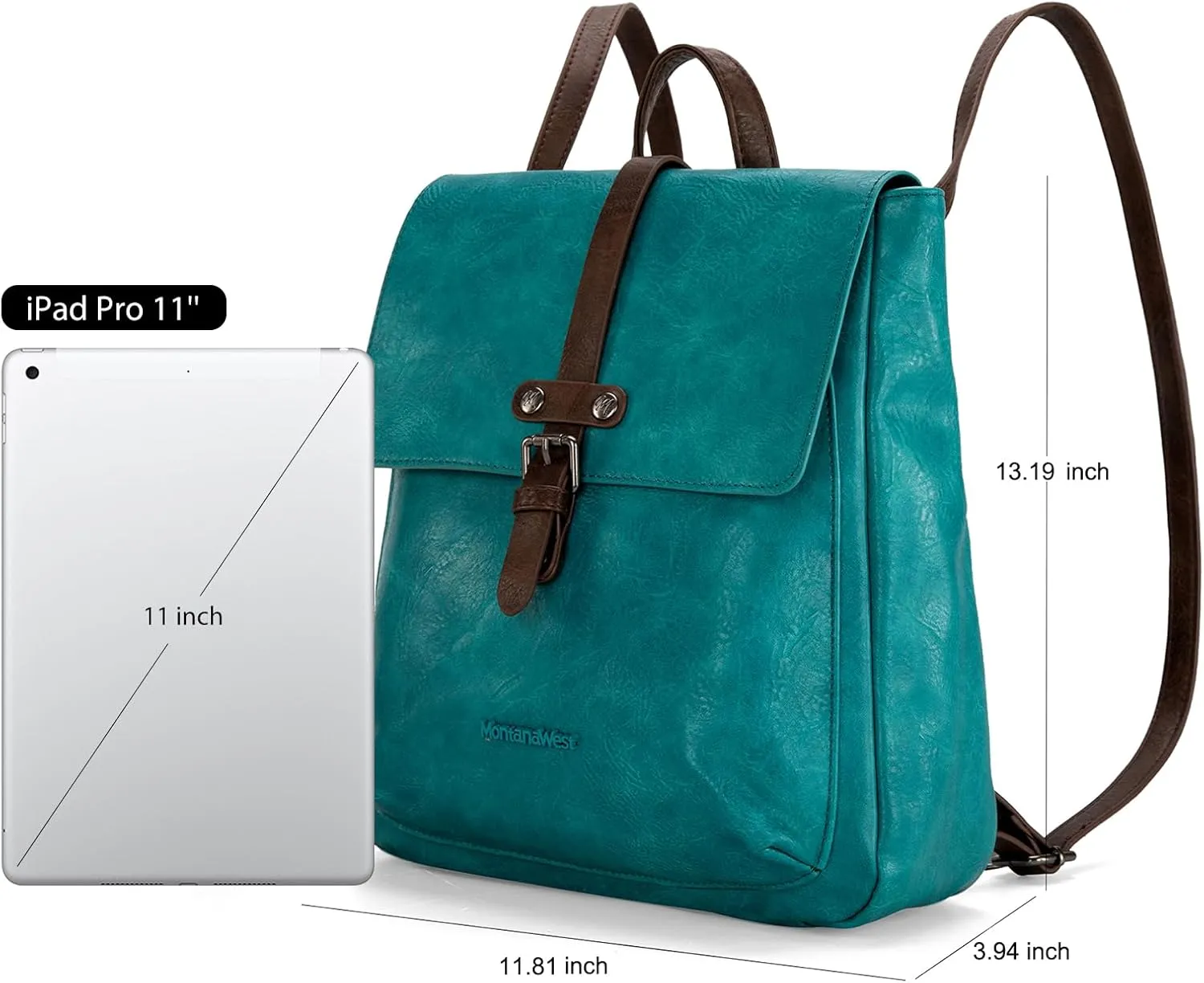 Montana West Medium Backpack Purse for Women Casual Convertible Crossbody Backpack for Travel Work