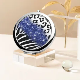 Navy Glitter | Compact Mirror